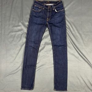 Nudie 98% organic Cotton, 2% spandex, Tall and Skinny Jeans | W29 L34